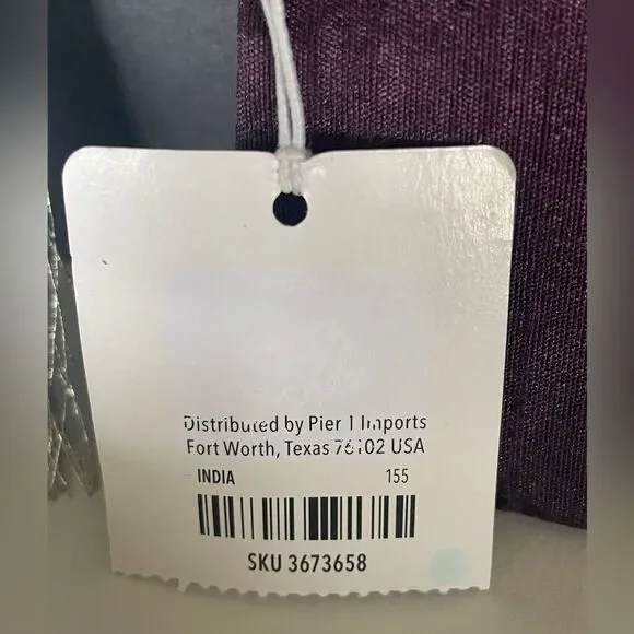 NWT Pier One Virgo Beaded Coin purse with zipper, tassel, & embroidered “Virgo” - Picture 5 of 8